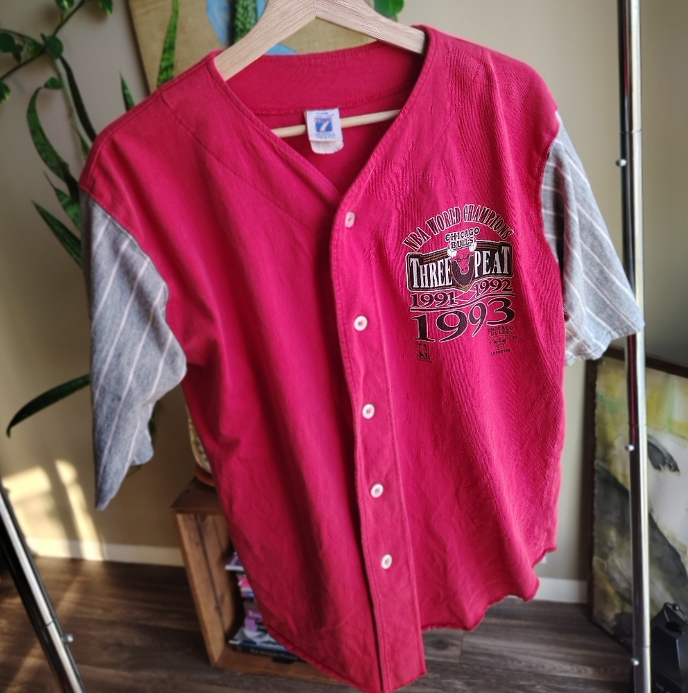 Vintage Chicago Bulls Baseball Jersey